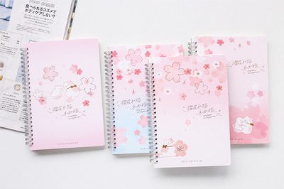 A5 coil notebook rollover horizontal line notepad (6)