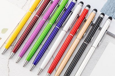 Aluminum rod touch screen head mobile phone touch pen ballpoint pen dual-use dual-use touch gift pen wholesale (3)