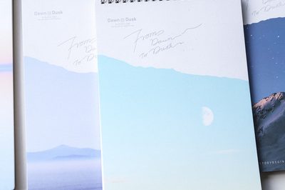 B5 coil book horizontal line book Note Pad (3)