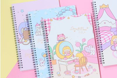 B5 coil notebook (side-over horizontal line) student notes notepad (6)