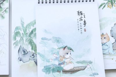 Coil book Mori element A4 (side-over) Note Pad (1)