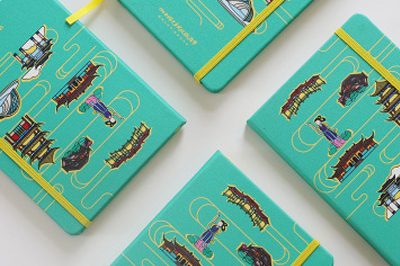 Fabric color printing notebook Diary & Journal (4)