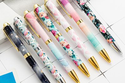 Metal ballpoint pen thermal transfer metal advertising pen (2)