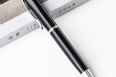 Metal rotating ballpoint pen business gift pen office stationery custom logo ballpoint pen wholesale (5)