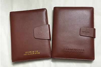 Notebook cow sheep leather notepad custom business notebook (8)