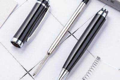 Rotating Neutral Oily Metal Ballpoint Pen Office Stationery Metal Pen (3)