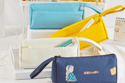 Simple and large-capacity Oxford cloth pencil case (3)