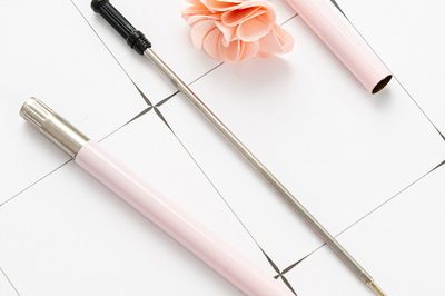 Stationery mermaid tail pen student metal pen dream ballpoint pen (2)