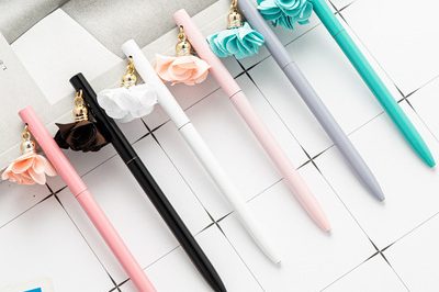 Stationery mermaid tail pen student metal pen dream ballpoint pen (4)