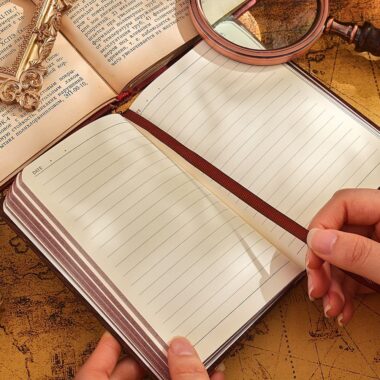 Bulk daily planner portable leather notebook for business