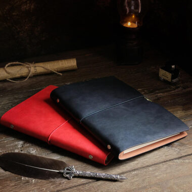 Business planner vintage leather notebook wholesale supply