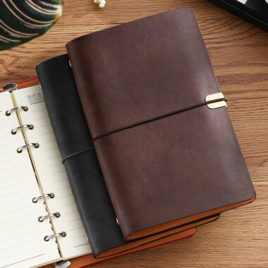 Business planner vintage leather notebook wholesale supply