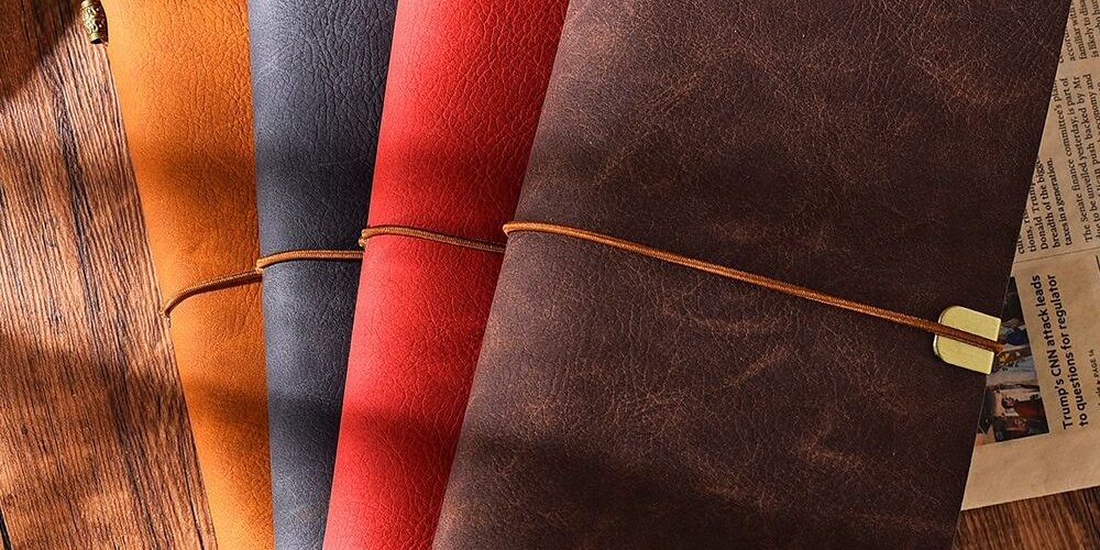 Business planner vintage leather notebook wholesale supply