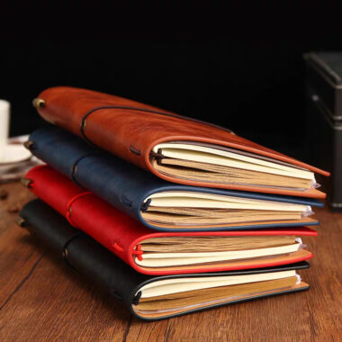 Conference notes leather notebook supplier for bulk orders
