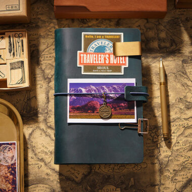 Handmade travel leather notebook supplier for creative designs