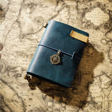 Handmade travel leather notebook supplier for creative designs