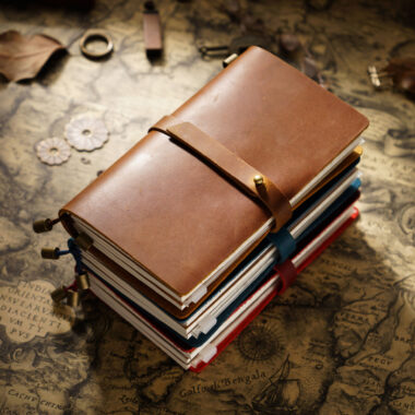 Custom premium leather notebook in different sizes