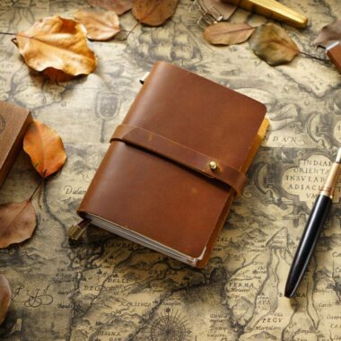 Custom premium leather notebook in different sizes