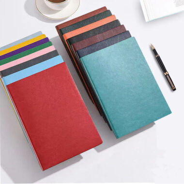 Custom durable portable leather notebook for branding