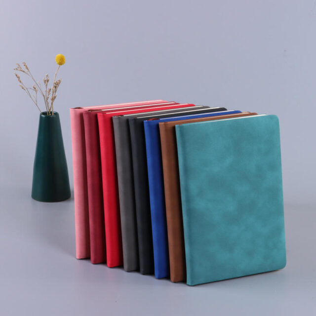 Custom durable portable leather notebook for branding