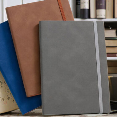 Custom durable portable leather notebook for branding