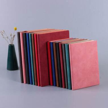 Custom durable portable leather notebook for branding