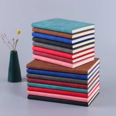 Custom durable portable leather notebook for branding