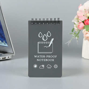Eco waterproof notepad with custom cover design