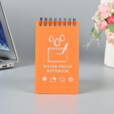 Eco waterproof notepad with custom cover design