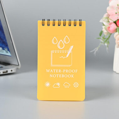 Eco waterproof notepad with custom cover design