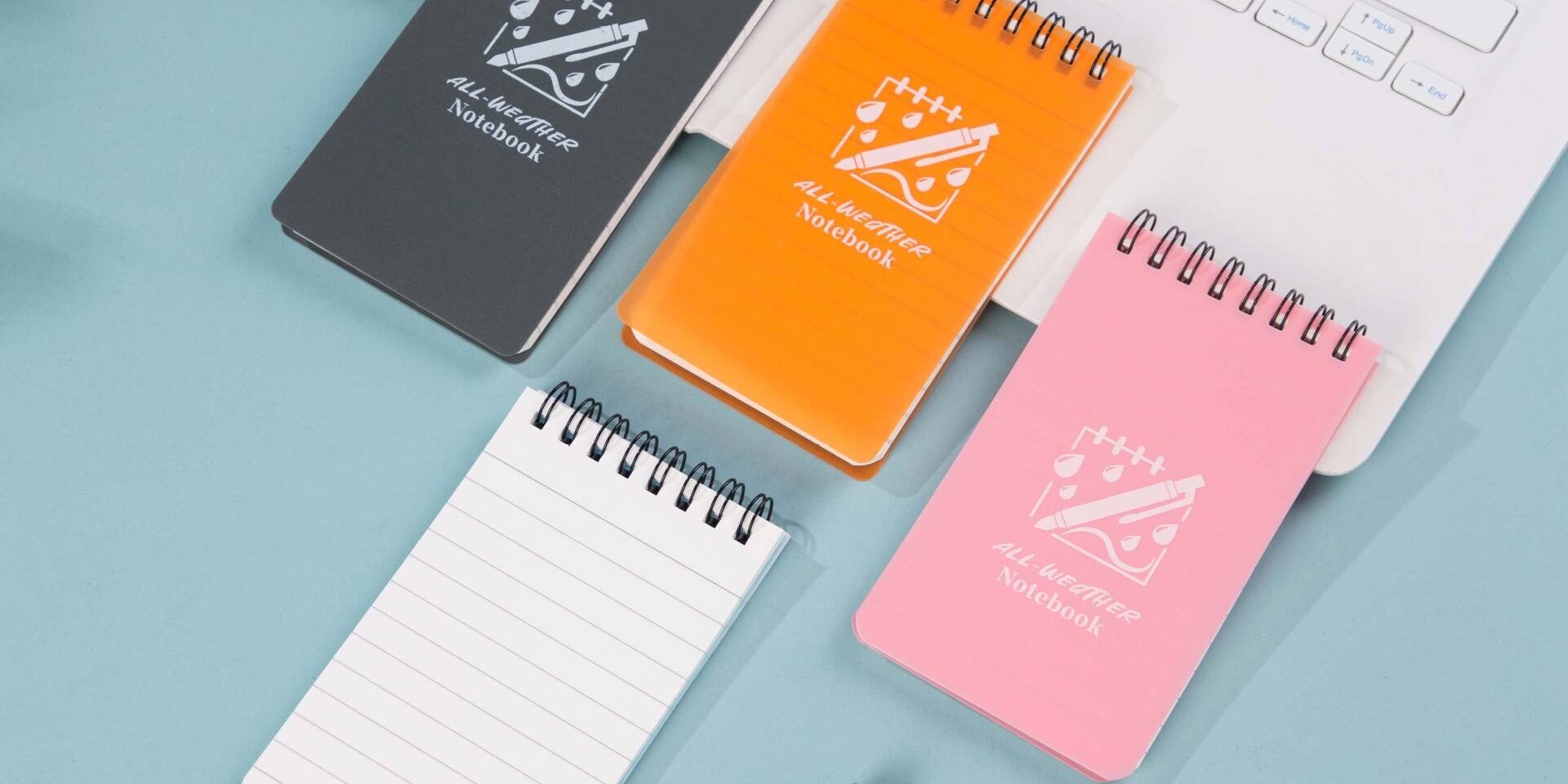 Eco waterproof notepad with custom cover design