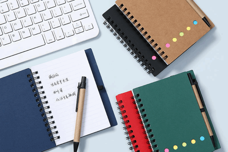 Custom Logo Color Memo Notepad (4) Custom logo color memo notepad for business promotion