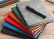 Custom logo leather notebook for school and office