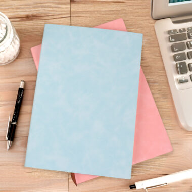Custom logo leather notebook for school and office
