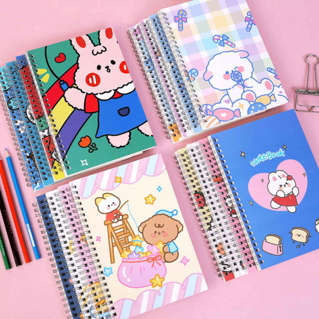 Cartoon Spiral Bound Classmate Notebook Factory