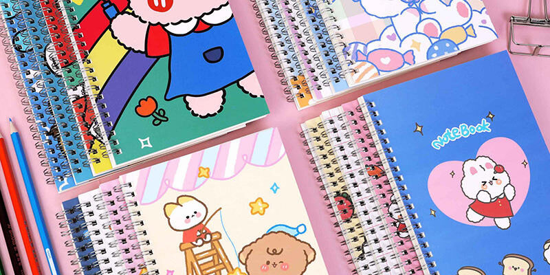 Cartoon Spiral Bound Classmate Notebook Factory