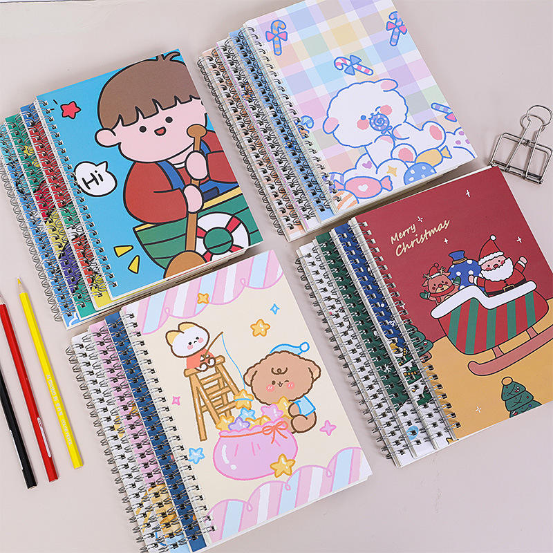 Cute Cartoon Spiral Classmate Notebook (5) Cartoon Spiral Bound Classmate Notebook Factory