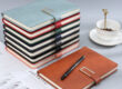 Premium leather meeting notebook for executives