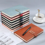 Premium leather meeting notebook for executives