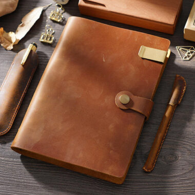 High-quality business portable leather notebook factory supply