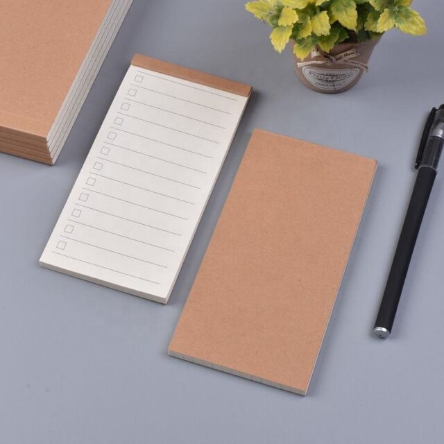 Wholesale custom kraft cover small size notepad