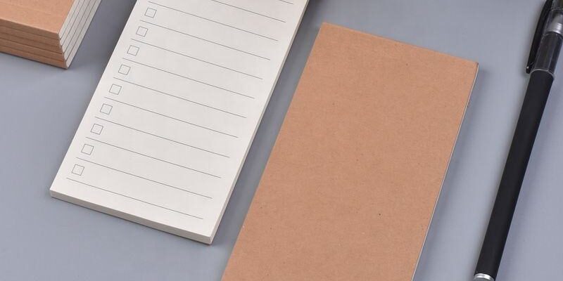 Wholesale custom kraft cover small size notepad