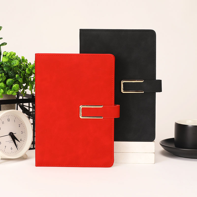 Premium hardcover leather notebook for business gifts