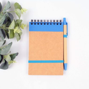 Bulk custom logo mini hardcover kraft spiral notepad