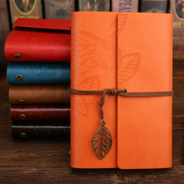 Custom Vintage Traveler Diary & Journal with Leather Cover