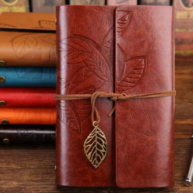 Custom Vintage Traveler Diary & Journal with Leather Cover