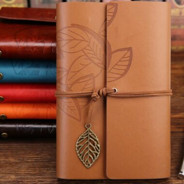Custom Vintage Traveler Diary & Journal with Leather Cover