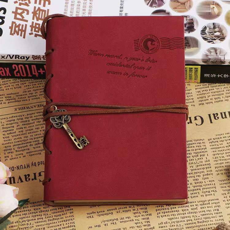 Wholesale vintage A5 magnetic traveler leather notebook