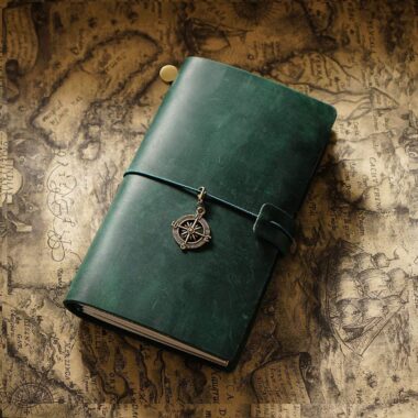 Vintage minimalist leather notebook manufacturer supply