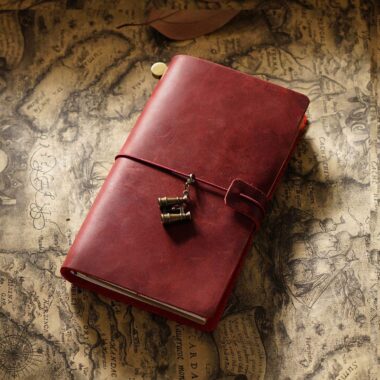 Vintage minimalist leather notebook manufacturer supply